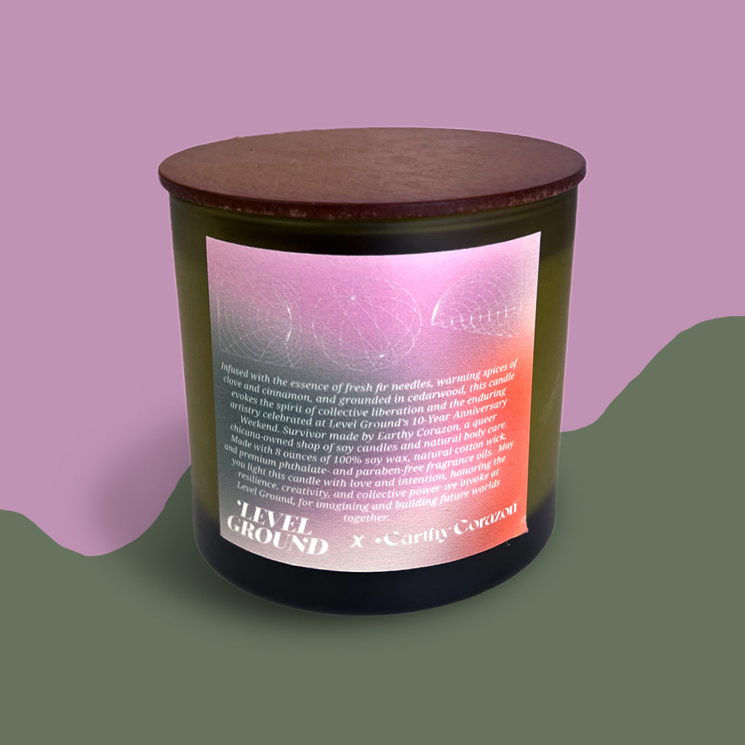 Earthy Corazon Custom Candle